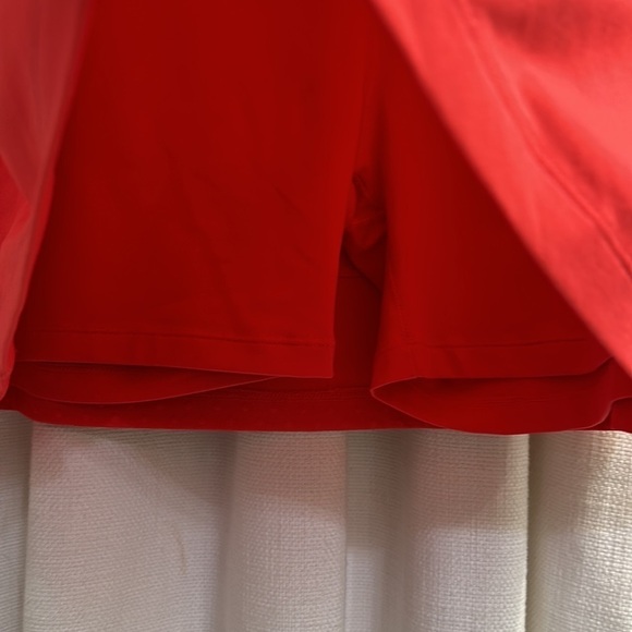 NWOT Women’s Adidas Orange with Pink Waistband Polyester & Spandex Golf Skort XL - Picture 3 of 7